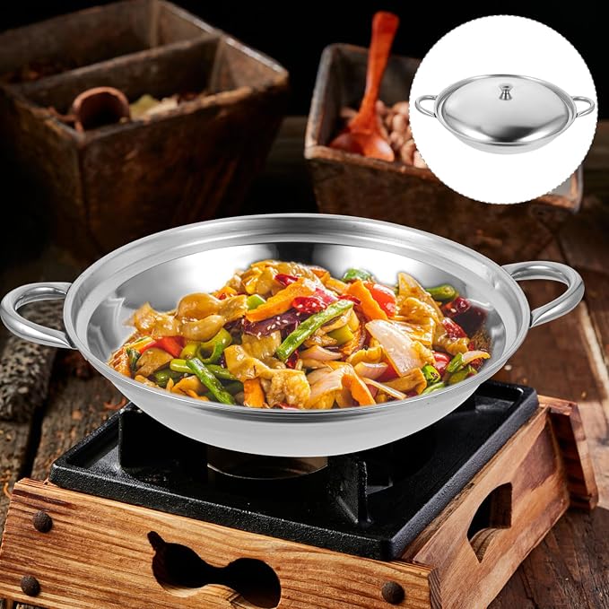 Stainless Steel Pans Noodle Pot Cooking Pot for Cooking -spill Bar Cauldron