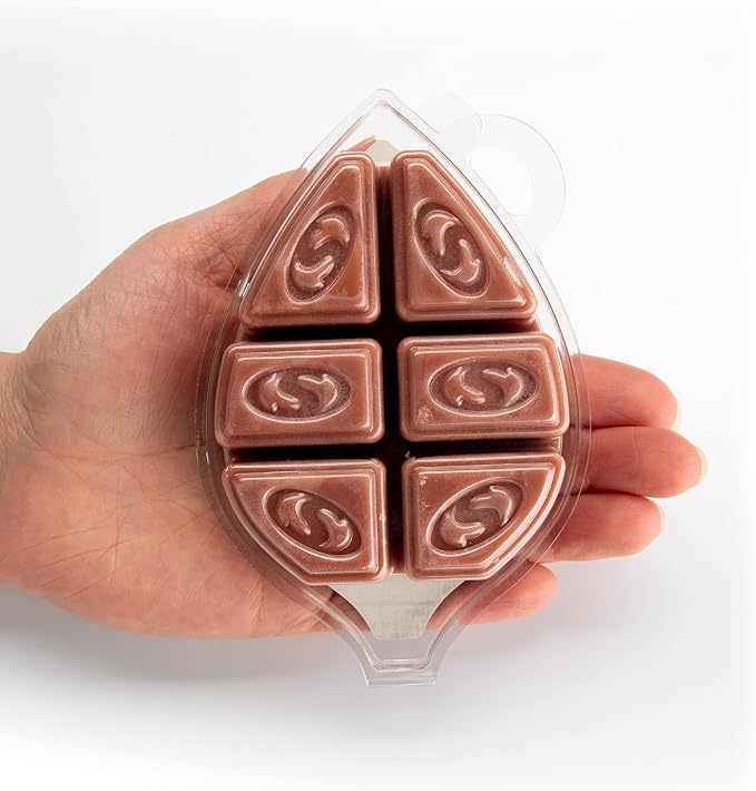 Shortie's Candle Company Cinnamon Bark Natural Soy Wax Melts - 1 Highly Scented 3 Oz. Bar - Made with 100% Soy and Essential Fragrance Oils - Phthalate & Paraffin Free, Vegan, Non-Toxic