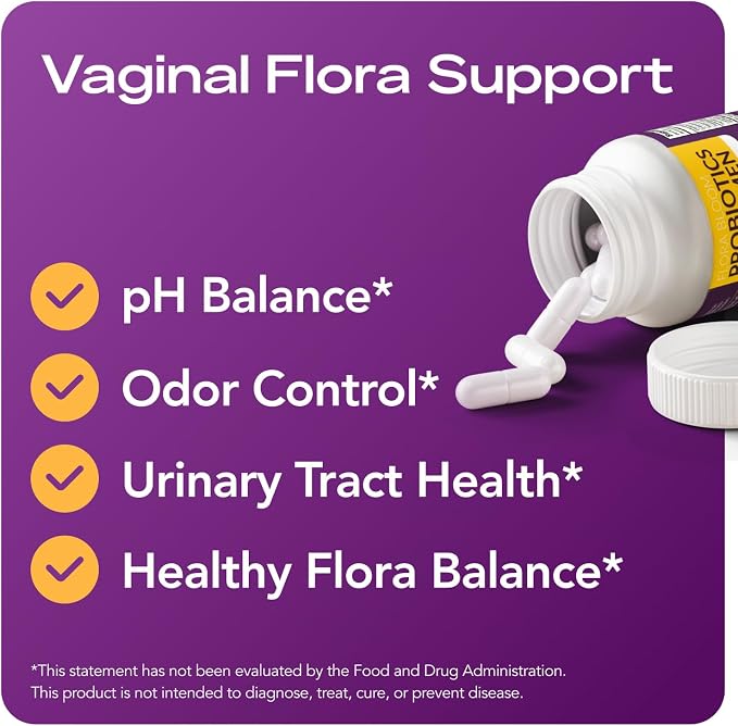 Complete Vaginal Probiotics for Women - w/Added Cranberry, D-mannose to Promote Urinary Tract, Bladder, Gut & Vaginal Health - pH Balance for Women - Support UTI, BV, YI - 60 Vegan Capsules