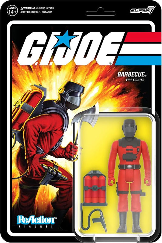 Super7 G.I. Joe Barbecue - 3.75" G.I. Joe Action Figure with Accessory Classic Cartoon Collectibles and Retro Toys