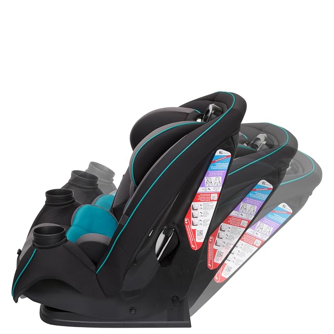 Safety 1st Grow and Go All-in-One Convertible Car Seat, Rear Facing, 5-40 lbs, Forward Facing (30–65 lbs), High Back Booster Seat 40-100 pounds, Green Gables