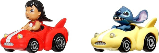 Hot Wheels Toy Cars, Set of 2 RacerVerse Die-Cast Vehicles with Character Drivers Optimized for Performance on RacerVerse Track (Styles May Vary)