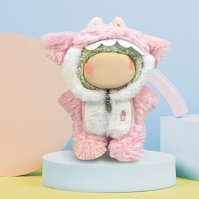 Clothes Fit for 17CM Doll, Fashion Doll Clothes Outfit Set Cute Theme Designer Toys Dress Accessories for Collector Fans Display (Pink Shark)