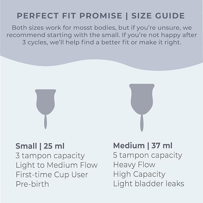 VOXAPOD Menstrual Cup Large Size with Case - #1 Active Cup - Wear for 12 Hours - Most Comfortable, Easy Removal, Leak-Proof - Reusable Period Cup Medical-Grade Silicone - Heavy Flow(Pack of 2)