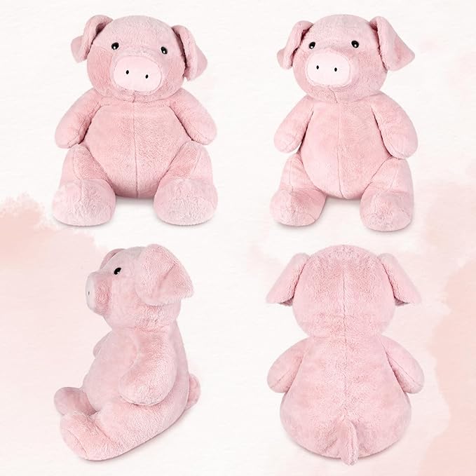 Giant Pink Pig Stuffed Animal 30", Jumbo Soft Giant Stuffed Animal, Big Pigs Cute Plush Toys Hugging Pillow for Stress Relief & Sleep Aid, Huge Cuddly Pig Plush Gift for Kids Adults
