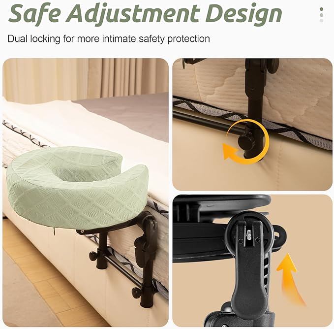Massage Headrest for Bed, Adjustable Massage Face Cradle at Home, Portable Massage Table Kit for Sleeping Mattress, Face Down Pillow After Eye Surgery