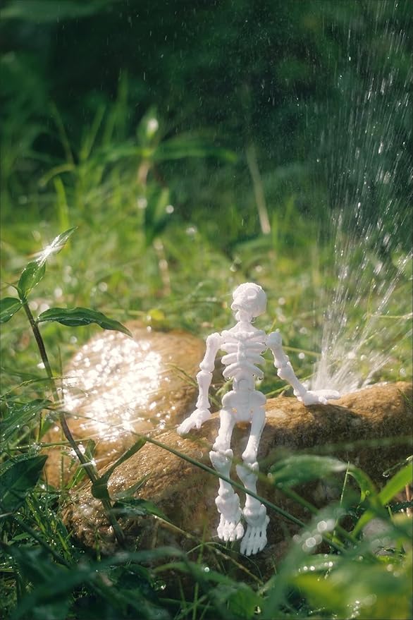 T13 Skeleton Action Figure, Movable Articulated Human Skeleton, 5.12-in Action Figure Wearing Multiple Sets of Weapons, Can Be Painted, Suitable for Collectors As Desktop Decorations (1pcs)