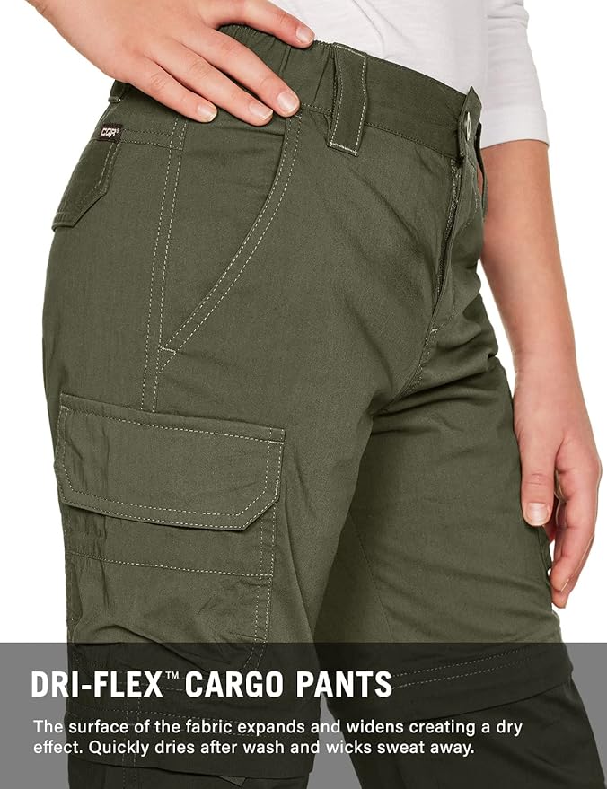 CQR Kids Youth Hiking Cargo Pants, UPF 50+ Quick Dry Convertible Zip Off Pants, Outdoor Camping Pants