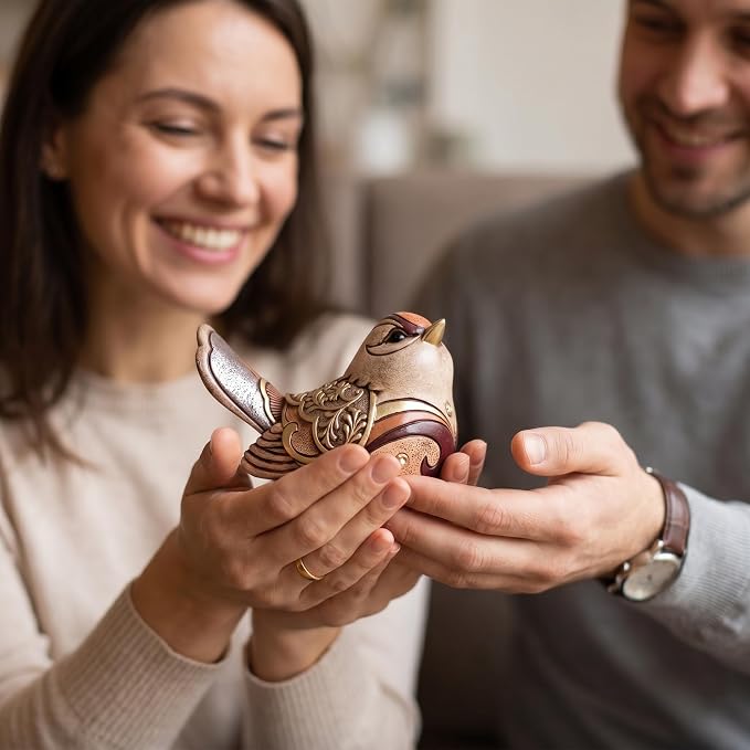 Bird Figurines Home Decor,Boho Bird Decor for Shelf,Birthday Gifts for Mom | Small Animal Sculpture Decorative Ornaments for Coffee Table Bookshelf Office Desk Mantel Cabinet Living Room Bedroom
