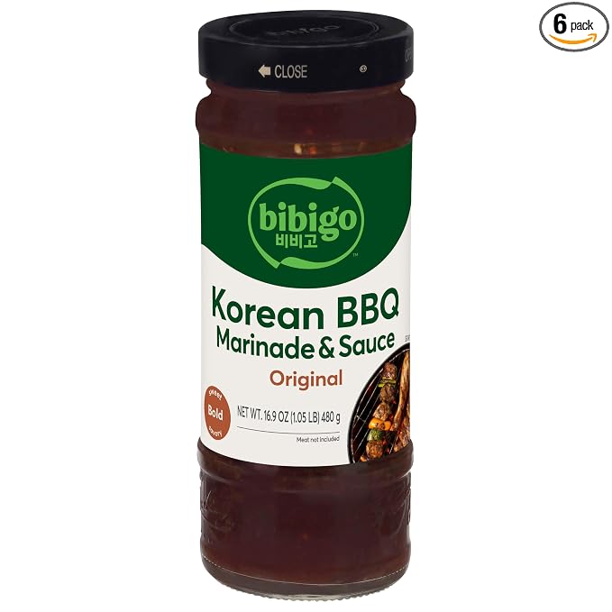 bibigo Korean Bbq Sauce, Original, 1.05 Pound (Pack of 6), (00056033)