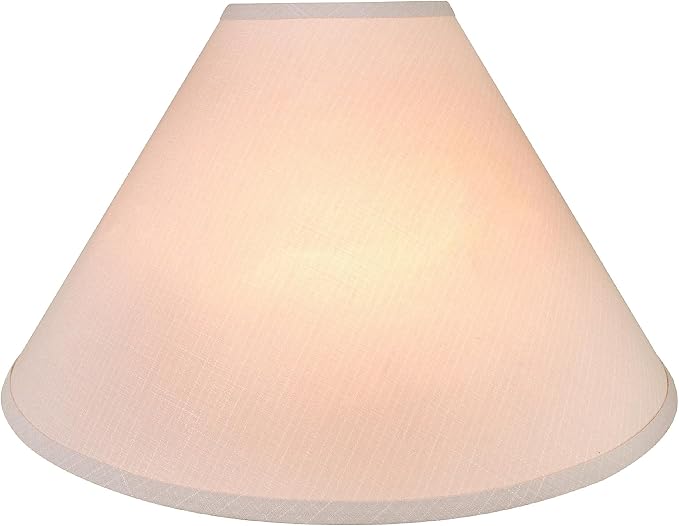 Aspen Creative 32205A Hardback Empire Spider Lamp Shade in Light Grey, 6" Top x 19" Bottom x 12" Slant Height