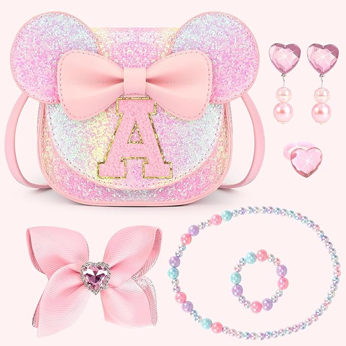 mibasies Toddler Purse Gifts for Girls: 3 Year Old Girl Gifts, Mouse Toys Purse Set