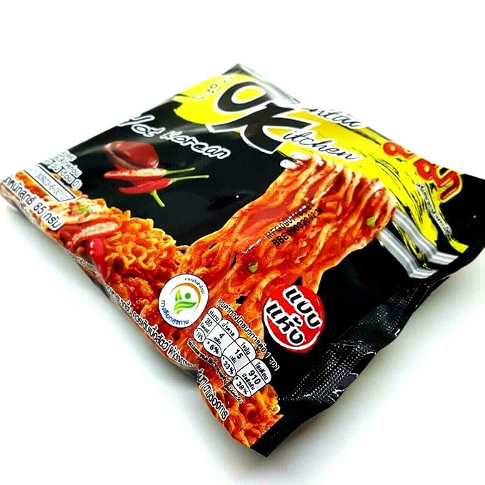 Oriental Kitchen Hot Korean (Dried) Flavour Quick Cook Thai-MAMA Big Pack Instant Noodles Rice Soup (Pack of 3)