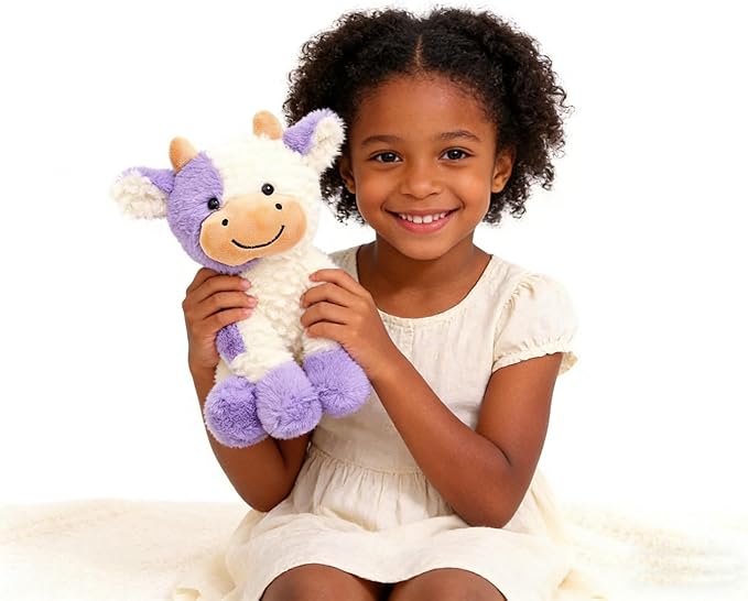 Cow Stuffed Animals Soft Plush Cute Cow Doll for Boys Girls 11.8in (zuo NIU zise 30cm)