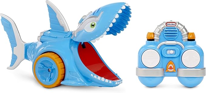 Little Tikes Shark Strike RC Remote Control Toy Car, Multicolor