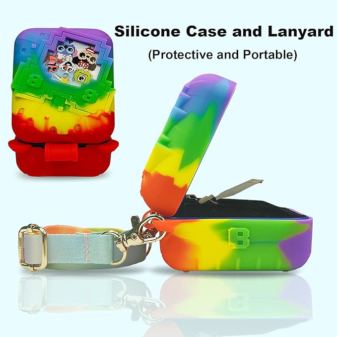 JCHPINE Silicone Cover Case for Bitzee Disney Interactive Digital Pet and Case, Protective Skin Sleeve for Bitzee Disney Virtual Electronic Pets (Multicolor)