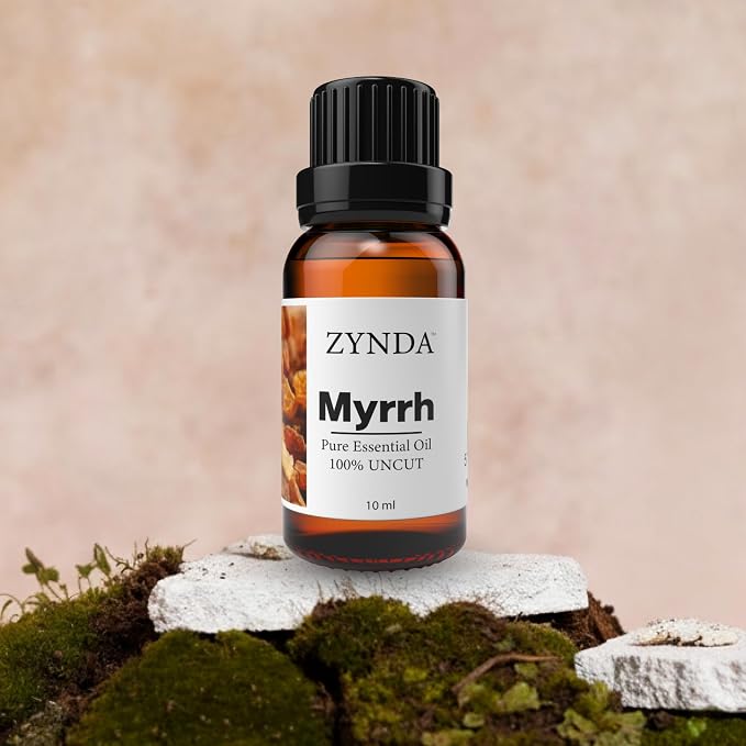 Myrrh Essential Oil | 100% Pure & Natural Resin Extract | Lab Tested Organic Myrrh Oil for Skin, Diffuser & Aromatherapy – 10ml