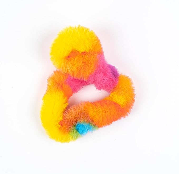 Tangle Furry Fidgets - New! Rainbow Kaleidescope - Plush Tangle Fidget Toy - Soft Colorful Plush Materials That Will Please Sensory Toy Lovers - Take Your Furry Fidget with You Everywhere!