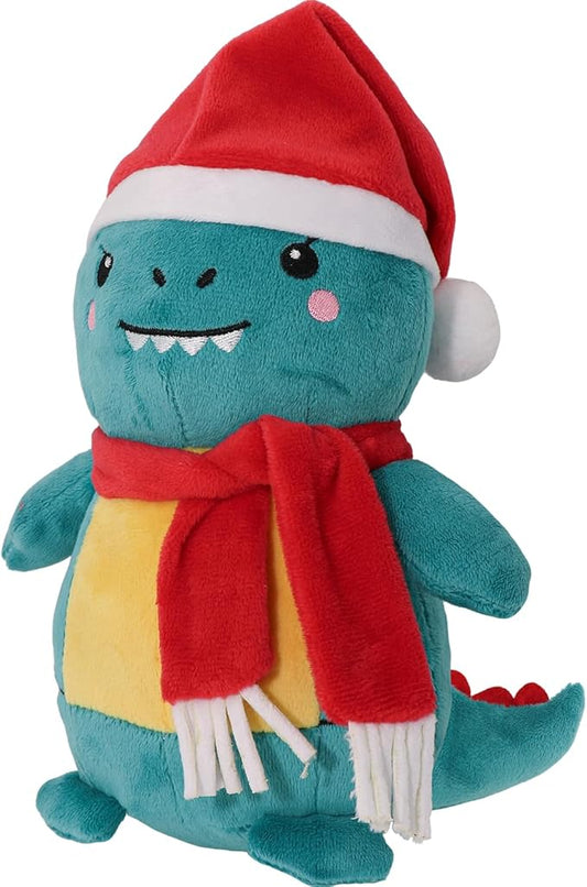 Dinosaur Plush Toy Stuffed Animal Cute Christmas Dinosaur Plushies Pillow Soft Plushie Doll Gifts for Kid Decor (11 Inch)