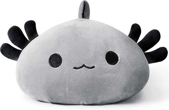 Onsoyours Cute Axolotl Plush, 19" Soft Large Stuffed Animal Salamander Big Plush Pillow, Kawaii Plushie Toy for Kids (Gray Axolotl, 19")