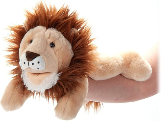 The Petting Zoo Lion Hand Puppet Stuffed Animal Plushie, Gifts for Kids, Puppetz Animals, Lion Interactive Puppets Plush Toy 16 Inches