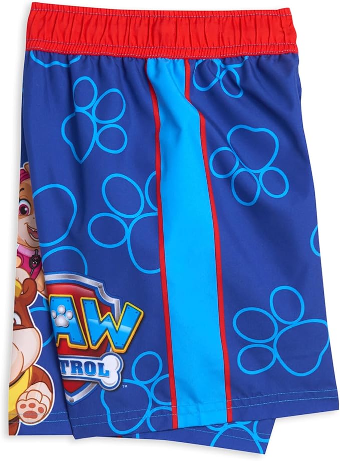 Nickelodeon Paw Patrol Pullover Rash Guard and Swim Trunks UPF 50+ Outfit Set Toddler to Big Kid Sizes (2T - 10-12)