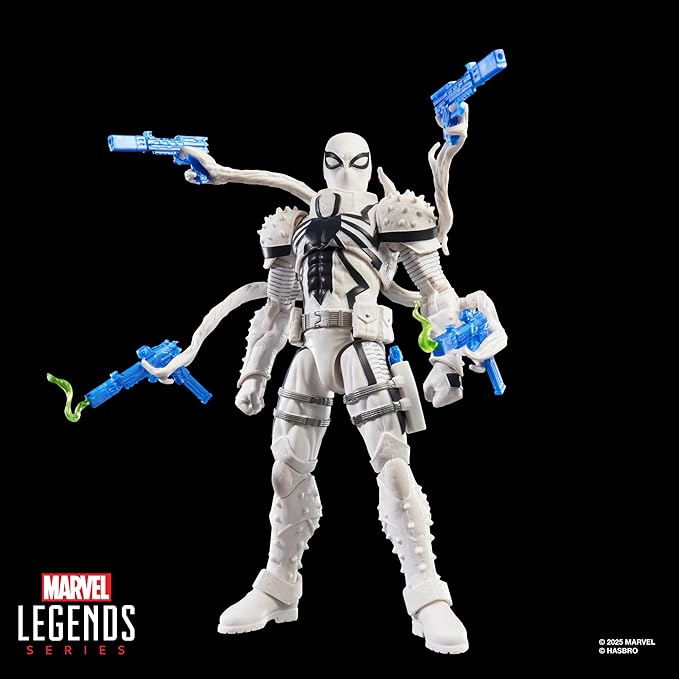 Marvel Legends Series Magic: The Gathering Agent Anti-Venom, 6-Inch Spider-Man Action Figure Toy & Exclusive Foil Collectible Card Game Trading Card