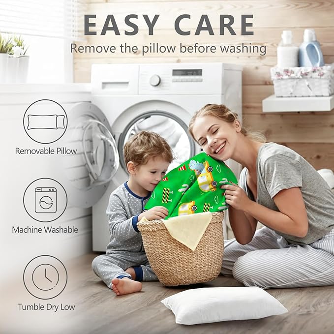 Primlect Thickened Toddler Nap Mat with Removable Pillow and Minky Blanket, Extra Large 55''x35'' Sleeping Bag, Washable, Roll up, Perfect for Daycare, Preschool, Kindergarten, Boys and Girls Dinoaur
