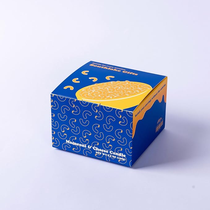 ILIKEPAR Macaroni and Cheese Pasta Bowl Scented Candle Ritual Gift for Your Lovers Friends Macaroni Pasta 5.6oz (160g)
