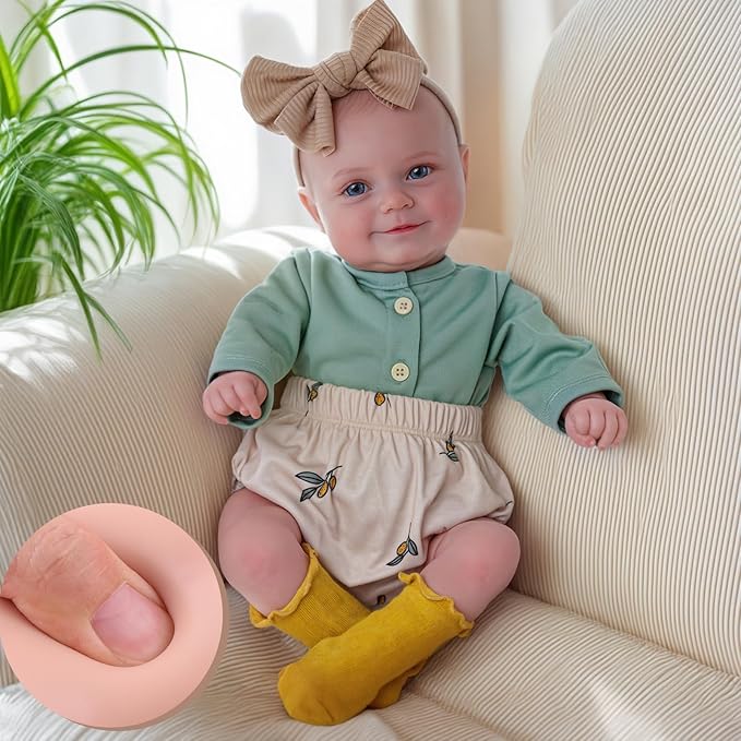 BABESIDE Reborn Baby Dolls, 20Inch Cute Soft Vinyl Full Body Realistic-Newborn Baby Doll Poseable Real Life Lifelike Baby Dolls w/Doll Accessories for 3+ Year Old Girls