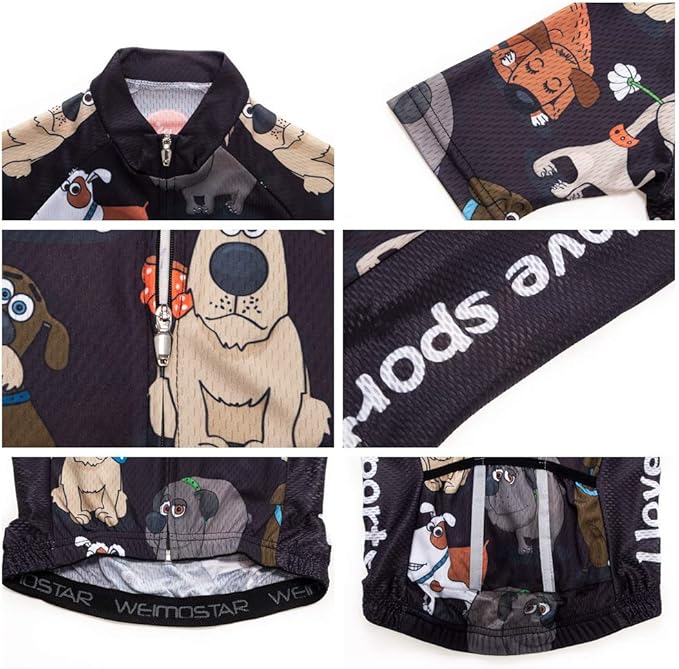 Children Cycling Jersey Set Clothing Boys Girls Shorts Pad Suits