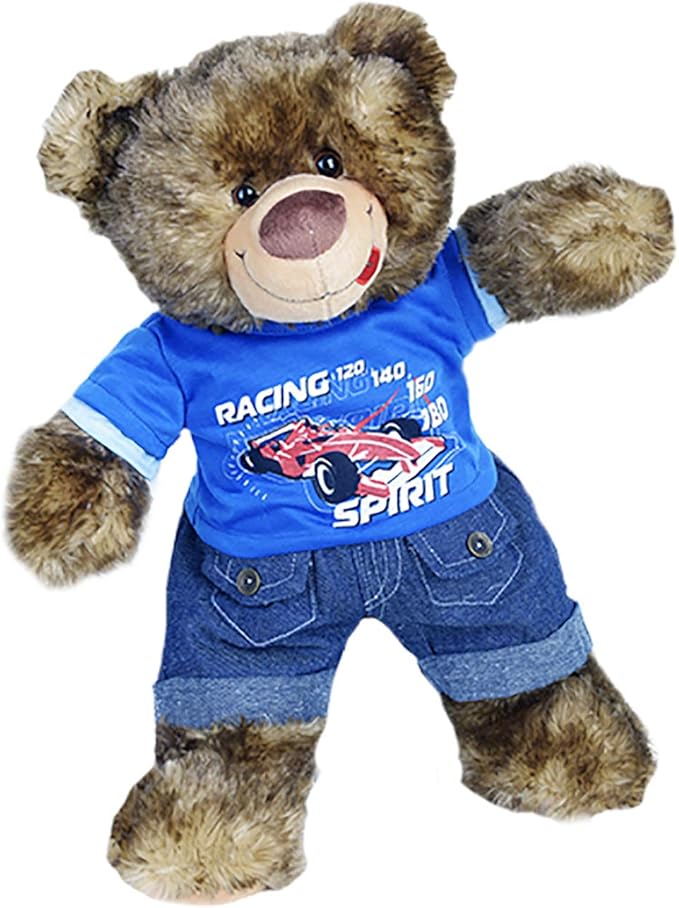 Cool Racecar Outfit Outfit Fits Most 14" - 18" Build-a-Bear and Make Your Own Stuffed Animals