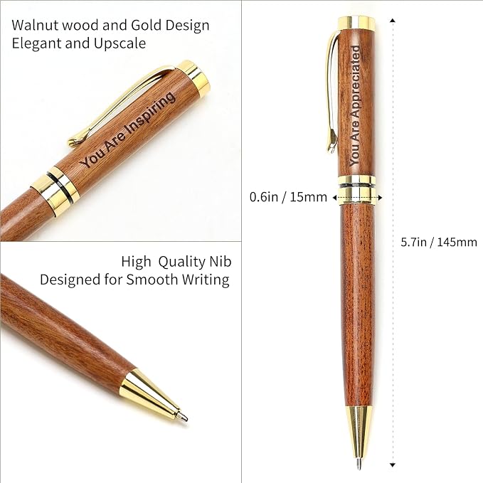 3 Pcs Cool Pens with Box, Thank You Gift for Women Coworkers Teachers Appreciation Gifts Mentor Daycare Teacher Gift Leaders Lady Difference Maker Gifts Christmas Employee Presents Fancy Pen Set