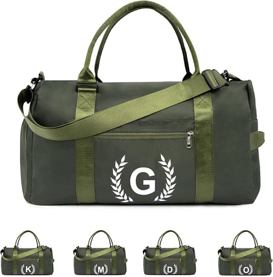 Gym Bag for Women, Personalized Duffle Bag with Shoe Compartment, Sports Bag for Yoga & Dance with Wet Pocket and Mat Strap