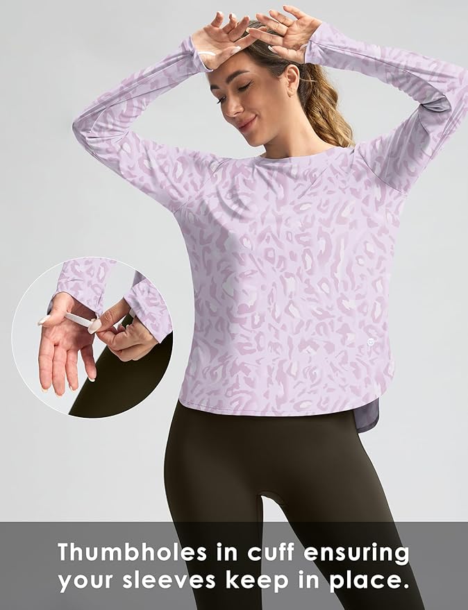 Women's Sun Shirts UPF 50+ Long Sleeve UV Protection Shirt Lightweight Quick Dry Workout Hiking Tops for Women