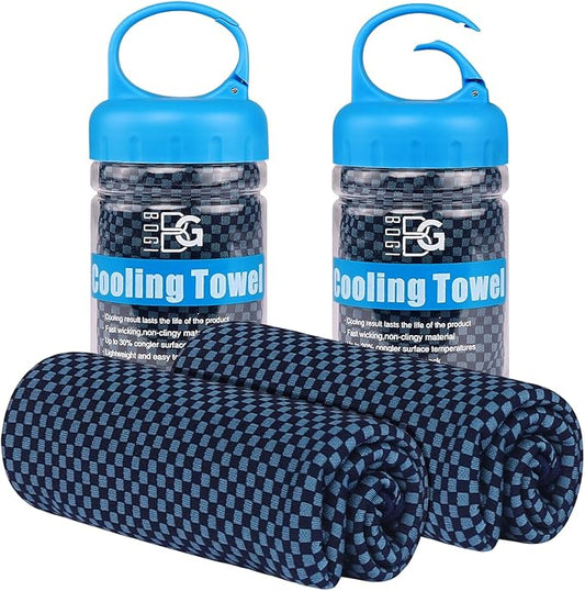 BOGI Cooling Towels for Neck and Face, Soft Breathable Cool Towel for Instant Cooling Stay Cool for Yoga, Sport, Gym, Camping, Running & More Activities