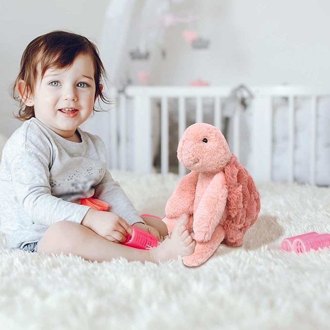 MON AMI Yertle The Turtle Stuffed Animal – 12”, Sea Turtle Plush Toy, Use as Toy/Nursery Room Décor, Gifts for Kids of All Ages, Ocean Animals