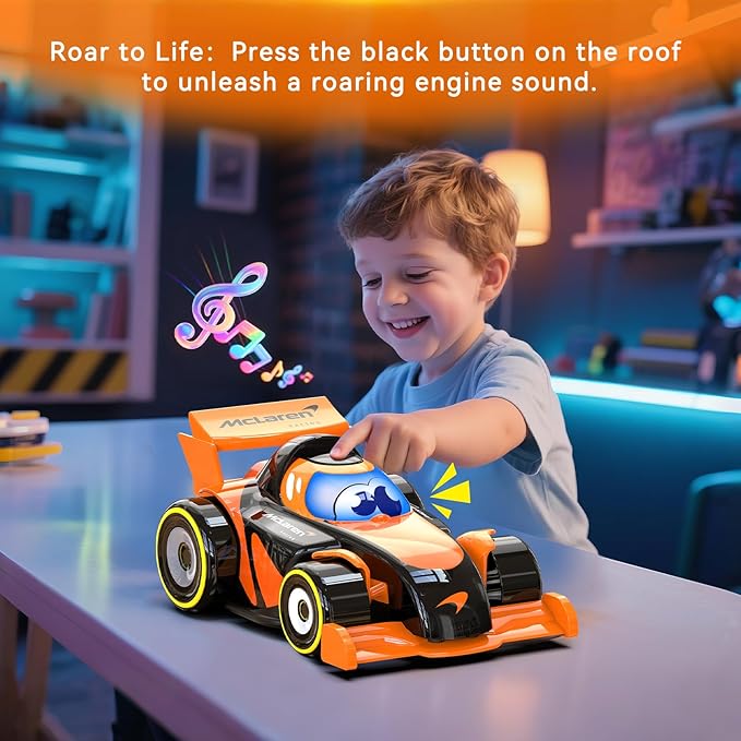 McLaren F1 Merch Remote Control Race Car Preschool Toy for Toddlers Boys and Girls Formula 1 Collectible for Fans Gift Idea for Birthdays