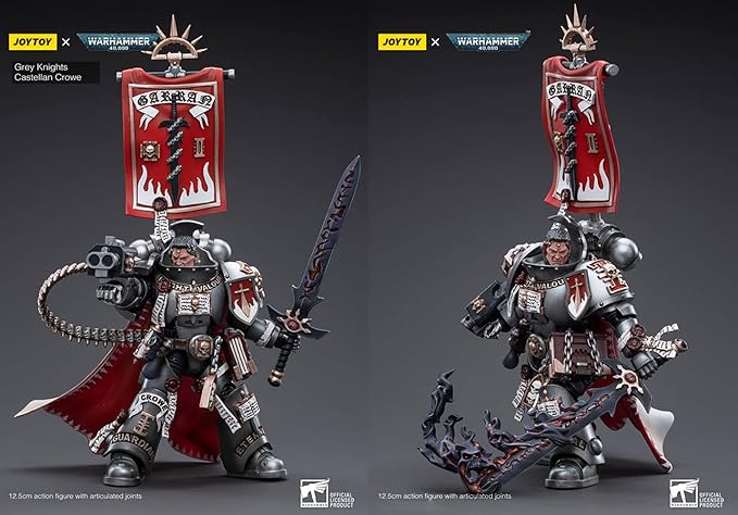 JOYTOY 1/18 Action Figures Warhammer 40k Mecha Grey Knights Castellan Crowe