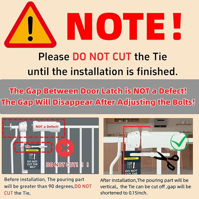 TSAYAWA 57.5"-62" Extra Wide Auto Closing Baby Safety Gate for Stairs & Doorways, Pressure Mounted No Drill Pet Gate with Walk-Through Door - Heavy Duty Childproof Gate for Toddlers, Kids, Dogs