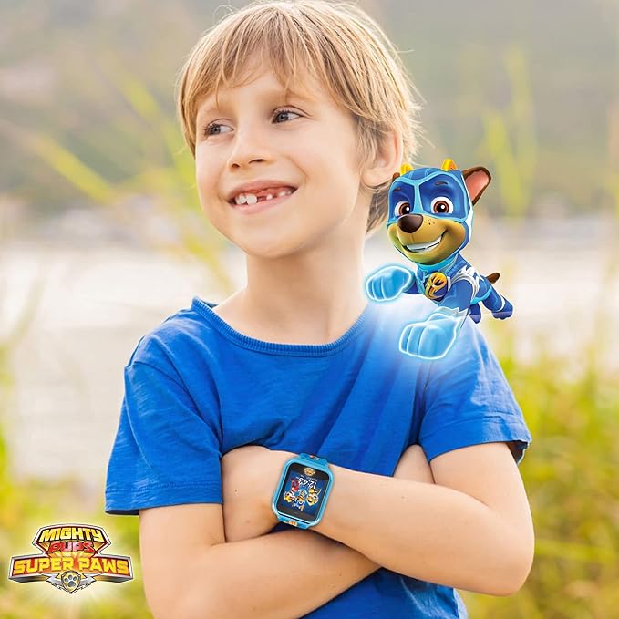 Accutime Paw Patrol Smart Watch with Camera for Kids and Toddlers - Interactive Smartwatch for Boys & Girls Featuring Games, Voice Recorder, Calculator, Pedometer, Alarm, Stopwatch, with USB Cable