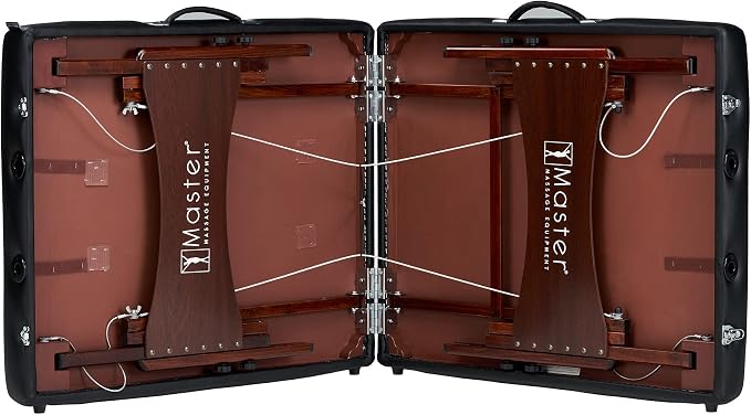 Master Massage 30" Del Ray Pro Portable Massage Table (30" Width x 84" Length) with Adjustable Table Height, 750lbs. Working Capacity- Massage Bed, Tattoo Table, Lash Table