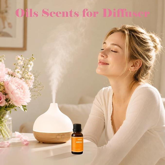 AmaKane Neroli Essential Oil, Floral Diffuser Oil for Home, Candle Making Scents, Fragrance Oil for Soap Making, Neroli Aromatherapy Oil, 30ml