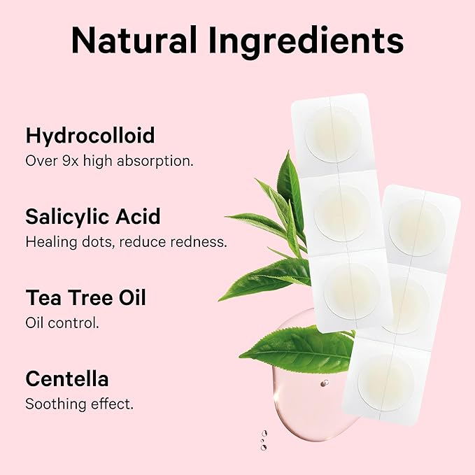 Sosky Pimple Patches for Face, FSA Eligible Invisible Hydrocolloid Acne Patches, Zit Sticker for Face and Skin, Pimple Sticker for Covering Zits, Blemishes with Salicylic Acid 57 Count