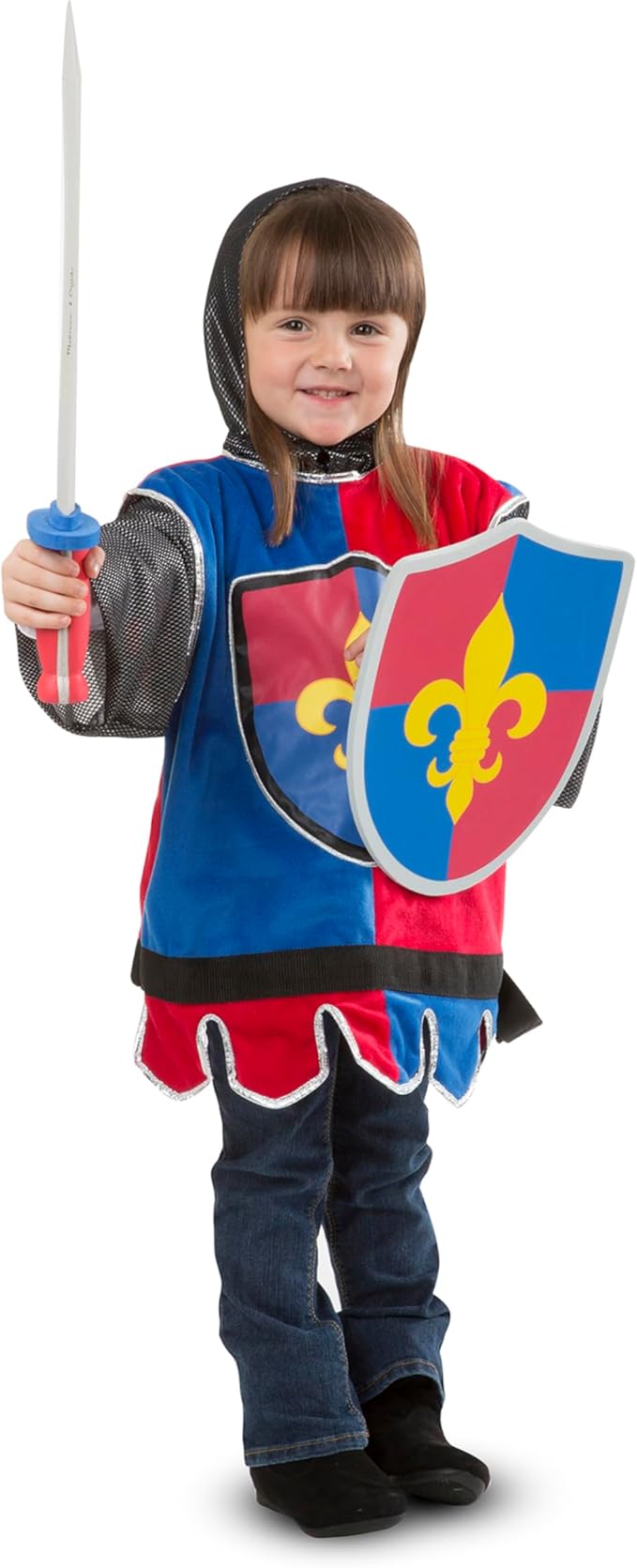 Melissa & Doug Knight Role Play Costume Dress-Up Set (4 pcs)
