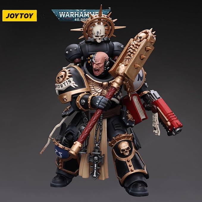 JOYTOY Warhammer 40K 1/18 Action Figure Ultramarines Chaplain Indomitus Collection Anime Model Gift