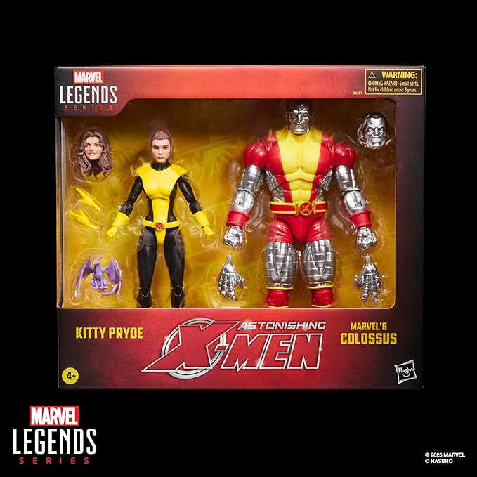 X-Men Marvel Legends Series Kitty Pryde & Marvel’s Colossus Two-Pack, 2 Astonishing Comics-Inspired Collectible 6-Inch Scale Action Figures