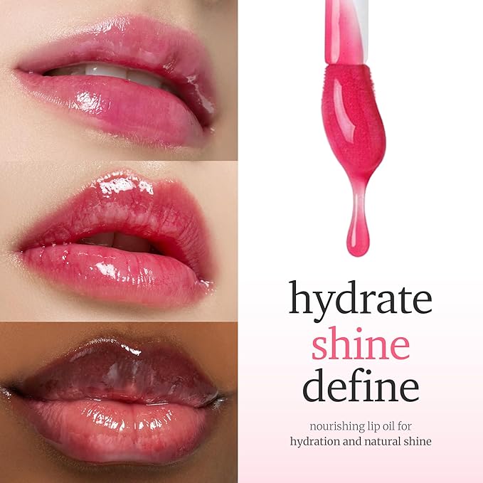 NOONI Korean Lip Oil - Applecherry | Long-Lasting, Moisturizing, Plumping, Revitalizing for Dry Lips, Waterproof, No Peel Off, Hydrating, Stocking Stuffers, Trendy Stuff, 0.12 FL Oz