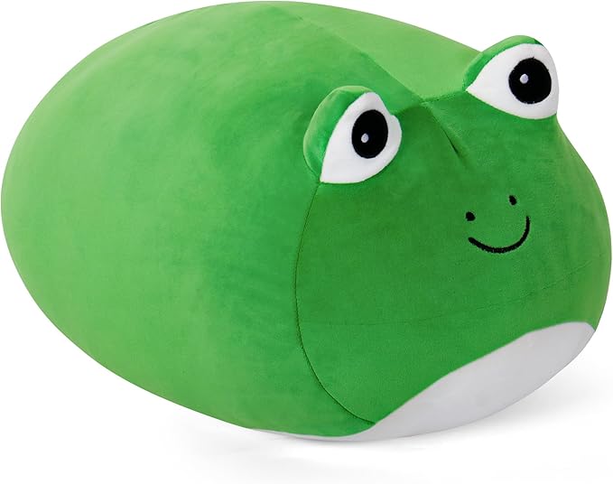 Wepop 20in Frog Stuffed Animal, Big Frog Plush, Cuddle Stuffed Plushies Pillows Gifts for Kids Adults Boys and Girls