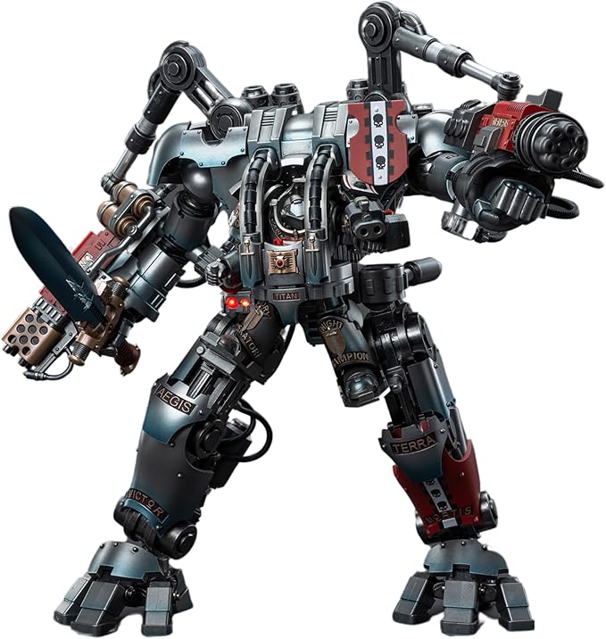 JOYTOY Action Figure 1/18 Mecha Grey Knights Nemesis Dreadknight Mech Including Figure Vibova 2PCS Collection Model Christmas Birthday Gift